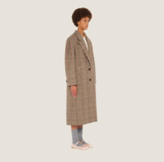 [미다스] 미우미우 오버사이즈 플래드 코트 러스트 38 MS1921 새상품 썸네일 9