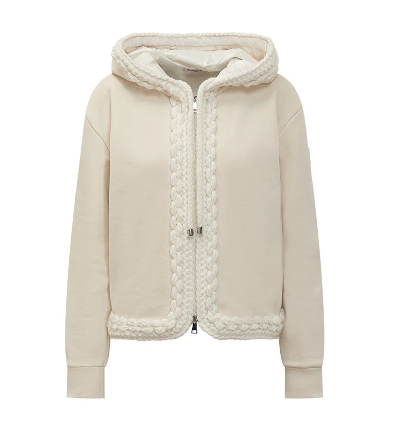 [비엔비명품관] MONCLER 몽클레르 25F/W 여성 블렌드 코튼 집업 가디건 자켓 - Moncler