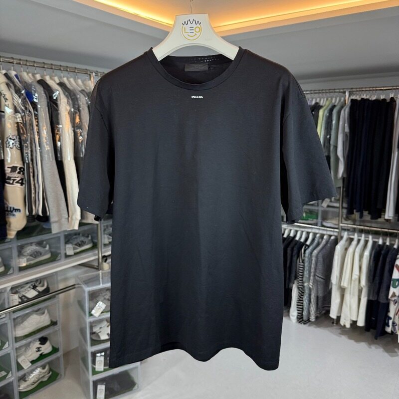 프라다 스트레치 미니 로고 반팔 - Prada