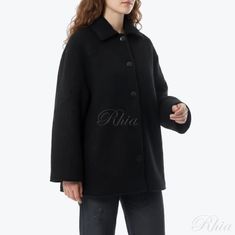 베이스레인지 피레네 자켓 in 블랙 OUPJ BW WI25 썸네일 1