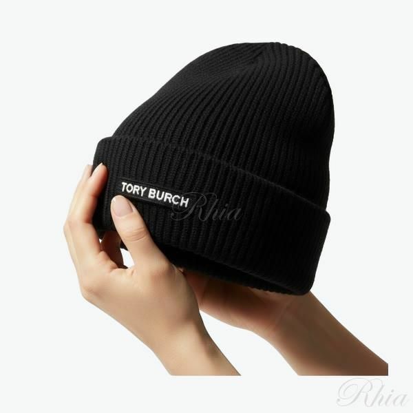토리버치 25FW 리브드 니트 비니 176946 001 - Tory Burch