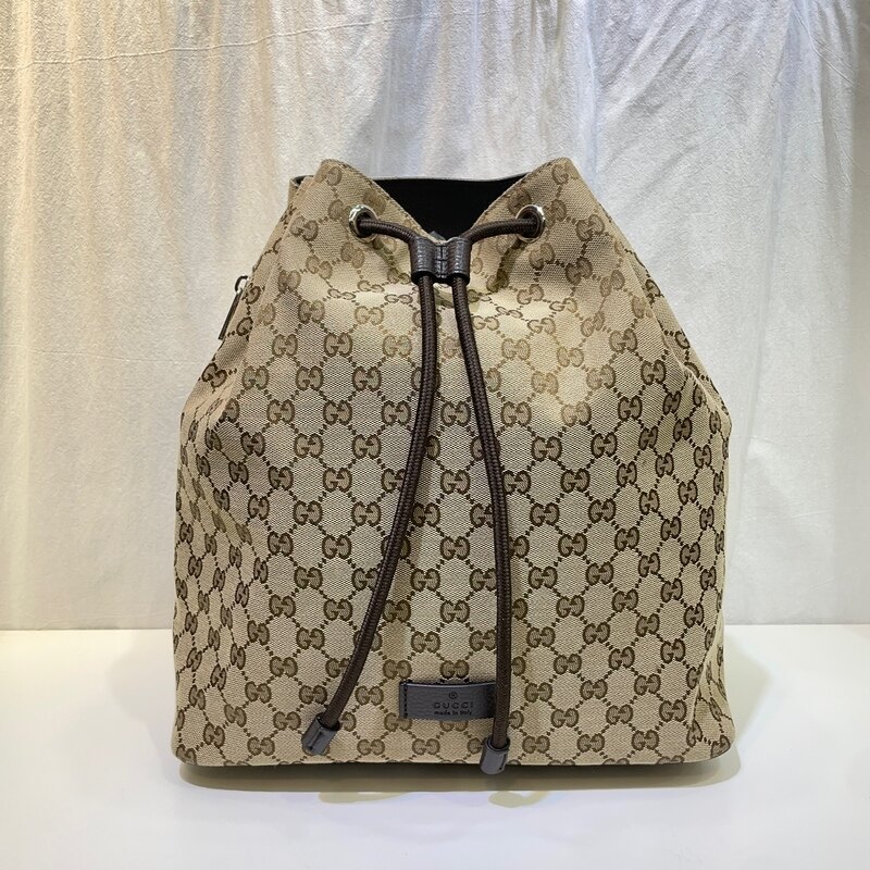 구찌 449175 GG 캔버스 드로스트링 백팩 - Gucci