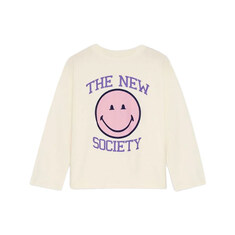 키즈 스마일 프린팅 롱슬리브 아이보리 SMILEY T MOON.WH 썸네일 1