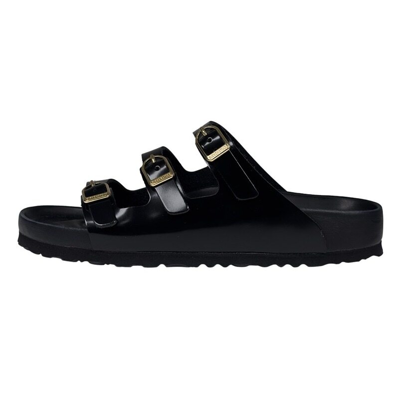 버켄스탁 블랙 샤인블랙 플로리다 여성 샌들 1029385 - Birkenstock