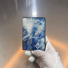 루이비통 반다나 모노그램 블루 오거나이저 카드지갑 썸네일 1