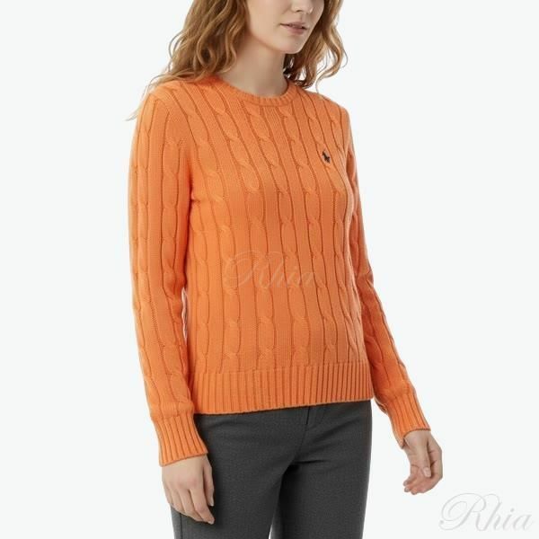 폴로 랄프로렌 25FW 포니로고 자수 피마코튼 케이블 니트 211971869014 - Polo Ralph Lauren
