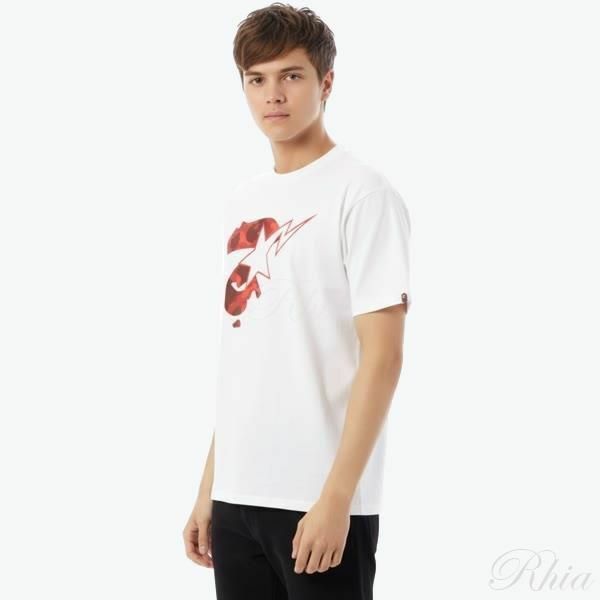 베이프 컬러 카모 에이프 페이스 스타 티 001TEL801019M WHB 티셔츠 - Bape