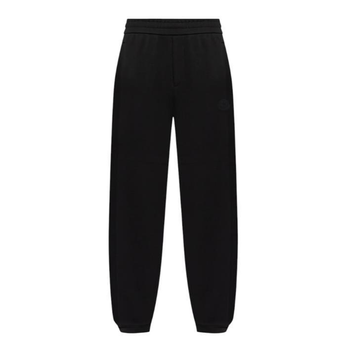 몽클레어 로고패치 코튼 스웨트 팬츠 블랙 8H00002 89AZY 999 - Moncler