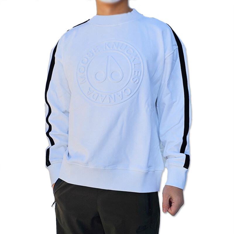 무스너클 홈크레스트 남성 맨투맨 화이트 M32MS623 160 - Moose Knuckles