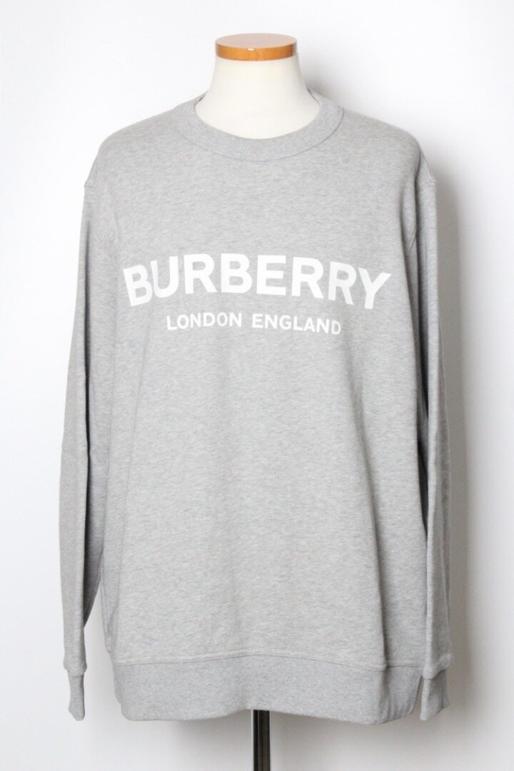 버버리 로고 맨투맨 그레이 L(105) - Burberry