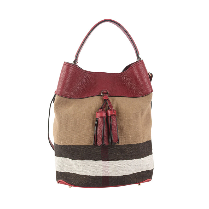 버버리 4020489 하우스체크 애쉬비 수잔나 태슬 버킷백 36256Y - Burberry