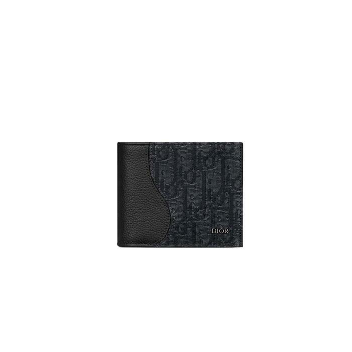 [국내발송] 디올 새들 남성 반지갑 블랙 2ADBH076YKS H03E - Christian Dior