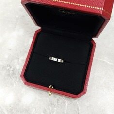 [럭스유] 까르띠에 다이아 1P C 드 까르띠에 플래티늄 웨딩링 47호 4mm 썸네일 4