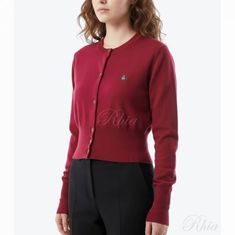 비비안웨스트우드 베아 크롭 가디건 1803002U Y001V I409 썸네일 1