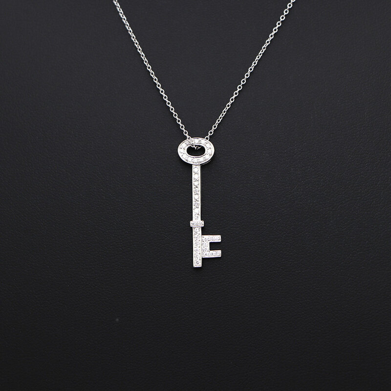 티파니 오벌 키 플래티늄 다이아 목걸이kk25295627 - Tiffany & Co