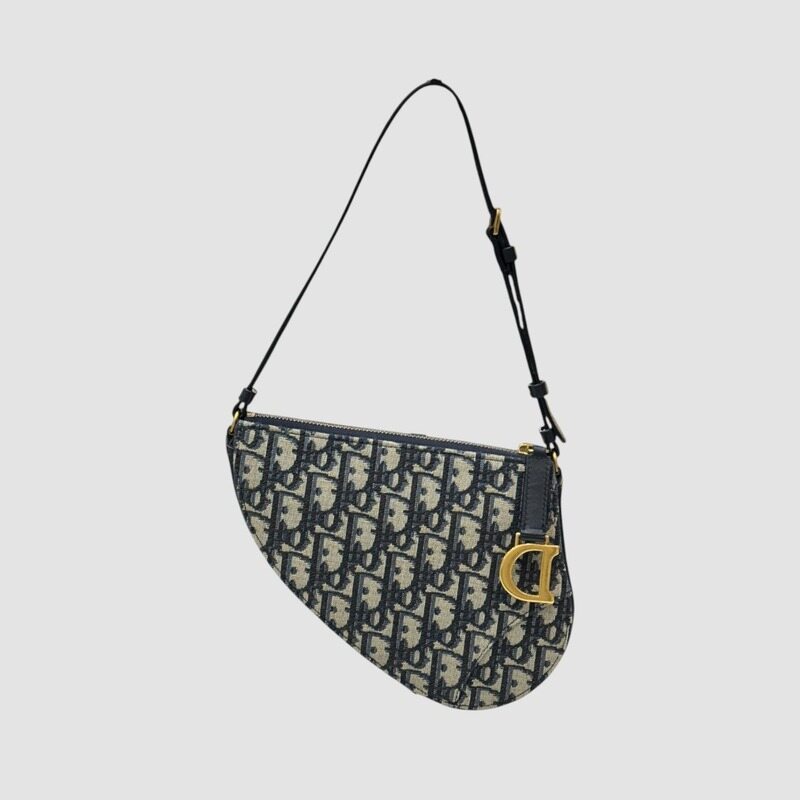 디올 새들 오블리크 로데오 숄더 파우치 블루 S5909 - Christian Dior