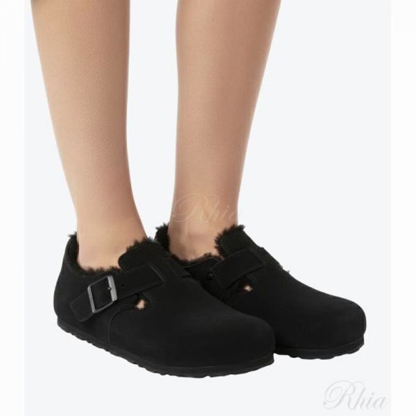 버켄스탁 런던 시어링 블랙 1014961 - Birkenstock