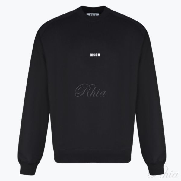 MSGM 25FW 마이크로 로고 맨투맨 2000MM503 300000 99 - MSGM