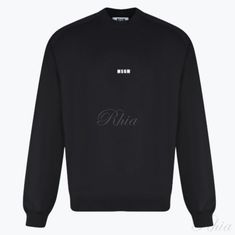MSGM 25FW 마이크로 로고 맨투맨 2000MM503 300000 99 썸네일 1