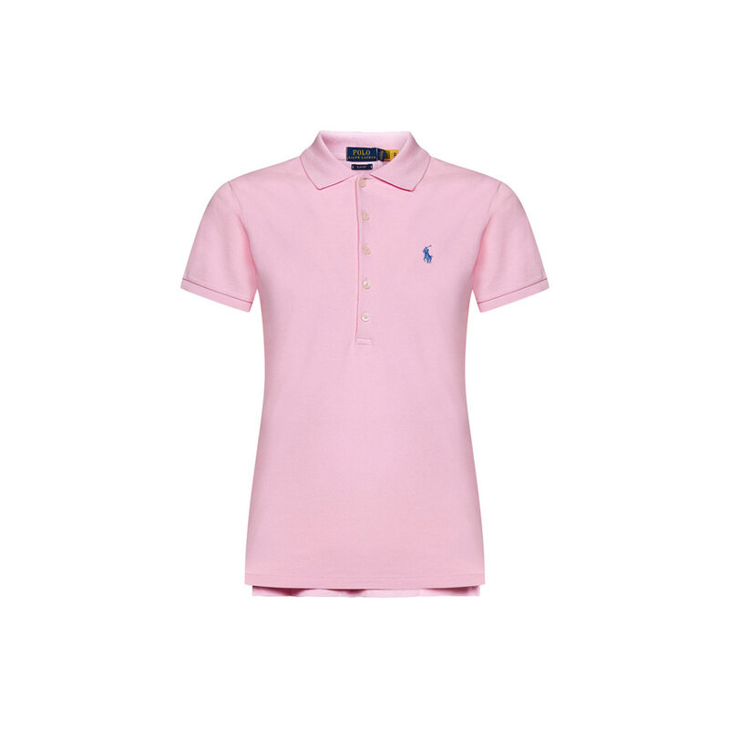 26SS 포니 로고 자수 슬림핏 카라 티셔츠 핑크 211870245 013 - Polo Ralph Lauren