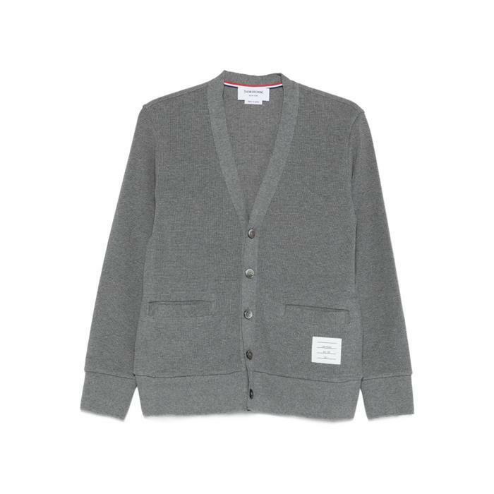[국내발송] 톰브라운 4바 인타르시아 브이넥 가디건 MJT551A J0114 035 - Thom Browne