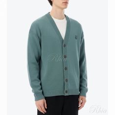 메종키츠네 볼드 폭스 헤드 패치 컴포트 가디건 OM00502KT1099 0080 썸네일 1