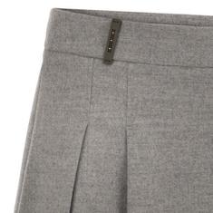 24FW 페세리코   여성 울 비스코스 하이웨이스트 숏 스커트 P05601 GREY BPG 썸네일 4
