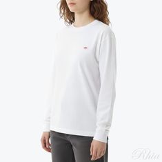 단톤 26SS 플레인 롱슬리브 티셔츠 DTC0269 TCB 화이트 롱 슬리브 썸네일 1