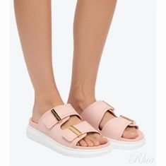알렉산더 맥퀸 오버사이즈 하이브리드 슬라이드 658063 W4Z52 5904 썸네일 1