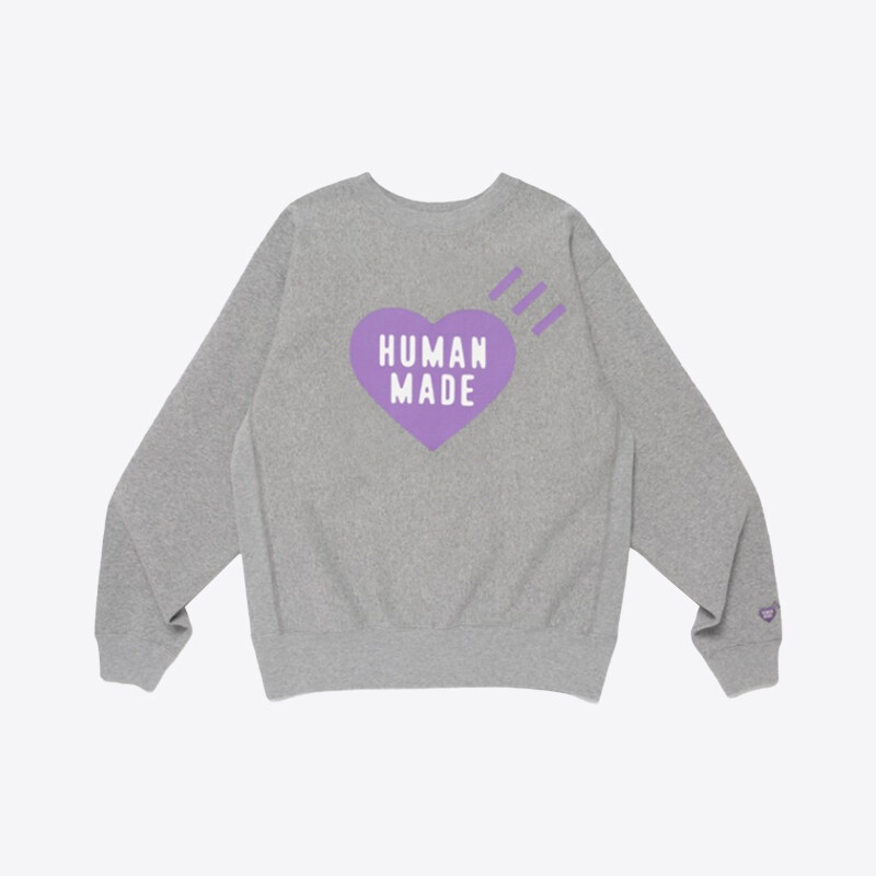 휴먼메이드 압구정 하트 그래픽 스웨트셔츠 맨투맨 (그레이) HM30CS086 - Human Made