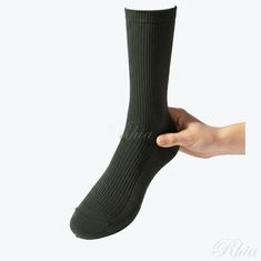 마가렛호웰 풀 립 양말 다크 올리브 메아C0457S24EYY DKV 리브 삭스 썸네일 1