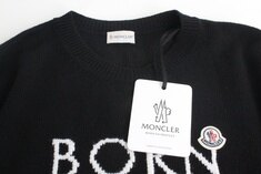 몽클레어 본투프로텍트 로고 울스웨터 블랙 XXL(110) 썸네일 7