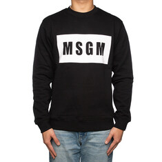 MSGM 박스 로고 맨투맨 티셔츠 2000MM523 썸네일 1