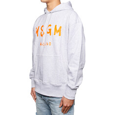 MSGM 남성 밀라노 로고 후드 티셔츠 3340MM515F 썸네일 2