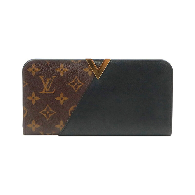 루이비통 모노그램 캔버스 블랙 기모노 월릿 장지갑 / M56175 - Louis Vuitton