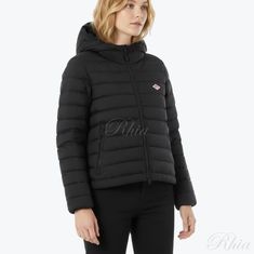 단톤 후드 자켓 DTA0563 NRP 블랙 썸네일 1