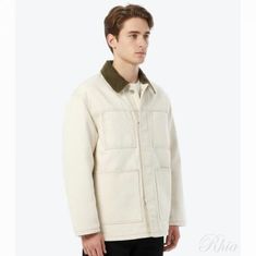 아미 25FW 화이트 코튼 패딩 워커 자켓 UJK834 DE0106 150 썸네일 1