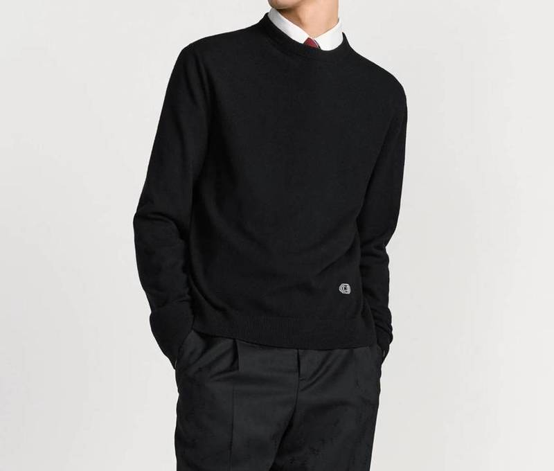 [백화점 풀셋] 내일도착 디올 남자 블랙 캐시미어 울 Box 스웨터 D613M623A3018 - Christian Dior