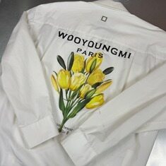 우영미 플라워 백로고 셔츠 썸네일 2