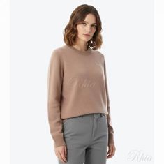 메종키츠네 베이비 폭스 램스울 레귤러 점퍼 PW00817KT1006 0054 썸네일 1