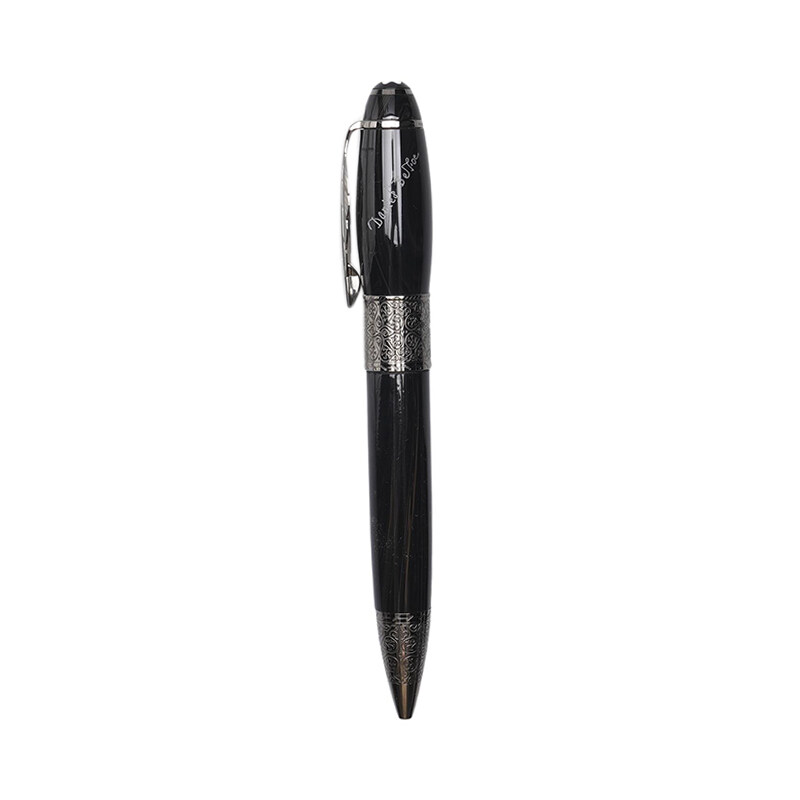 블랙 레진 다니엘 디포 은장 공용 볼펜 110508 - Montblanc