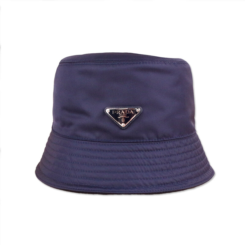 프라다 리나일론 삼각로고 버킷햇 다크네이비 2HC137 2DMI F0008 - Prada