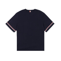 [로로모다] 톰브라운 크루넥 네이비 코튼 남성 반팔 티셔츠 / MJS282A-J0199-415 썸네일 1