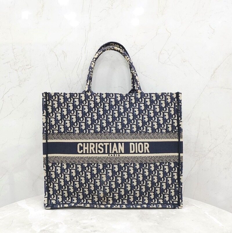 [럭스유] 디올 오블리크 캔버스 북토트 라지 M1286ZRIW - Christian Dior