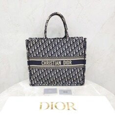 [럭스유] 디올 오블리크 캔버스 북토트 라지 M1286ZRIW 썸네일 7