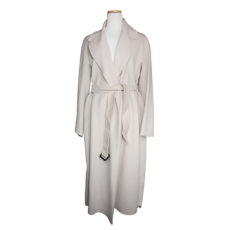 막스마라 오트밀 핸드메이드 벨티드 코트 55 - Max Mara