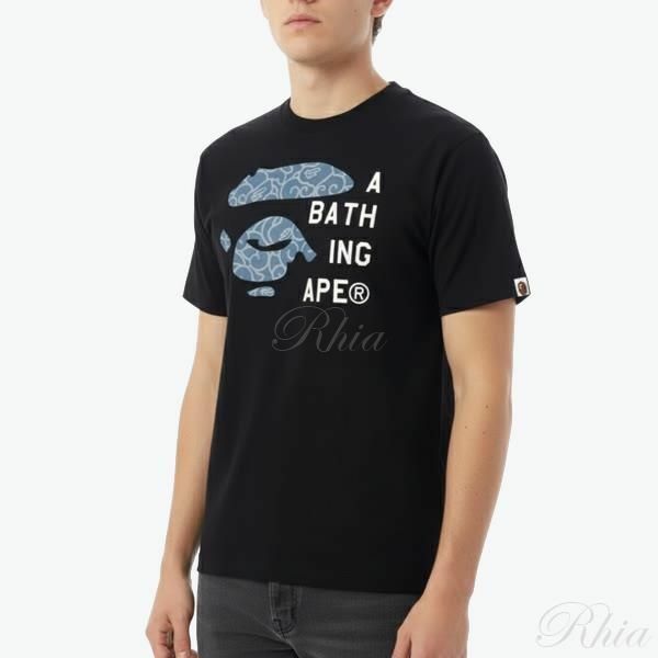 베이프 재패니즈 클라우드 카모 페이스 태그 티 001TEL801046M BLK 페이프 티셔츠 - Bape