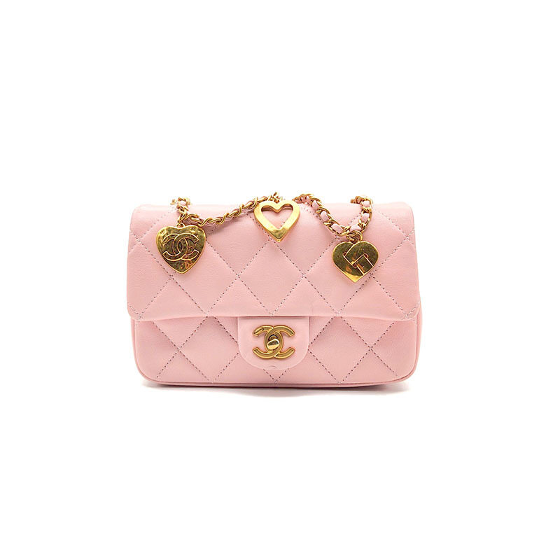 샤넬 램스킨 하트 참 장식 미니 플랩백 (AS3456) L764378 - Chanel