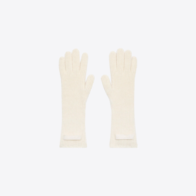 자크뮈스 그로그랭 알파카 글러브 장갑 (화이트) ACU00668AK00227 110 - Jacquemus
