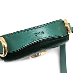 끌로에 C백 미니 크로커텍스쳐 토트 숄더백 그린 썸네일 4